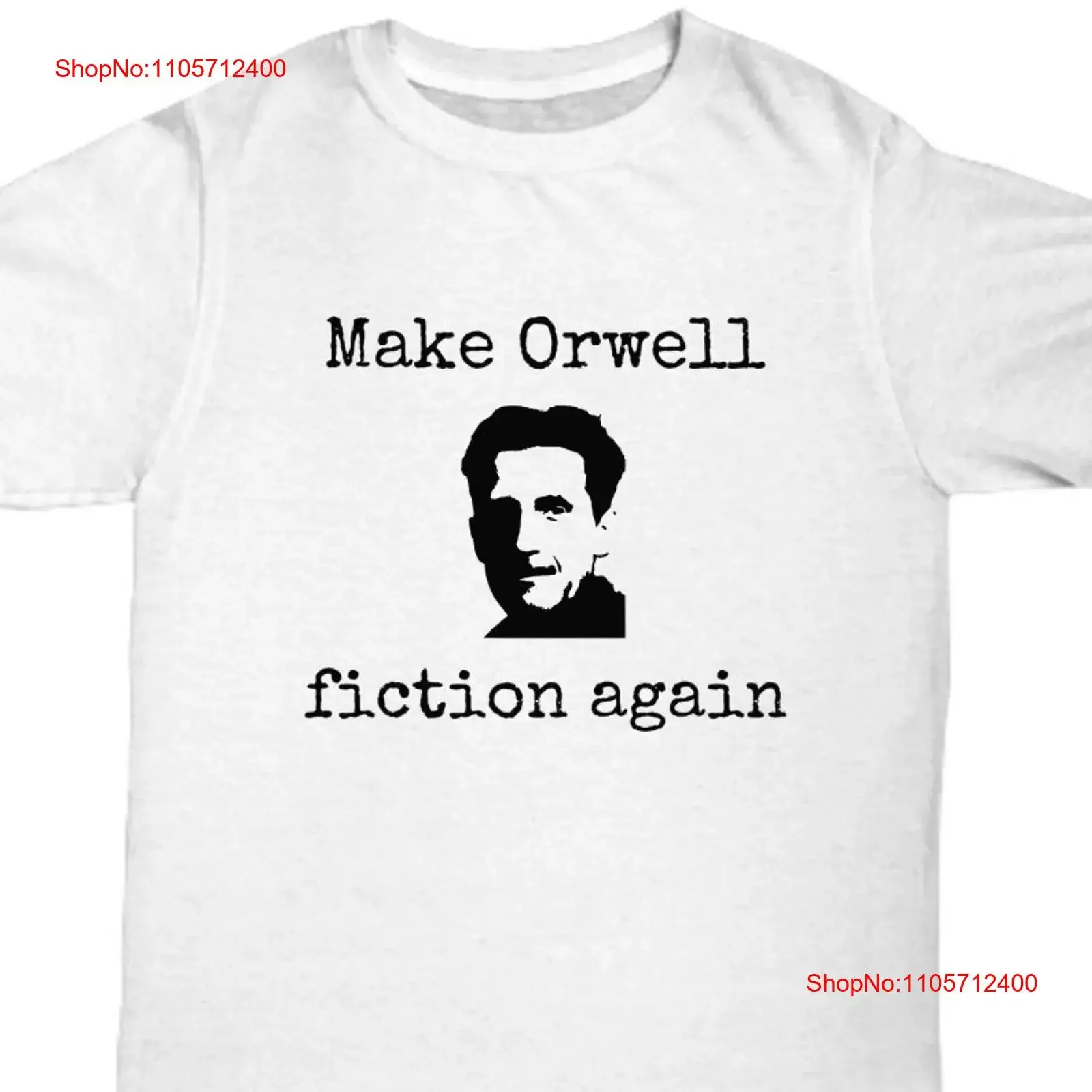 Make Orwell fiction again book lover shirt Funny 1984 George utopia literature tee gift for readers reading vintage Washed