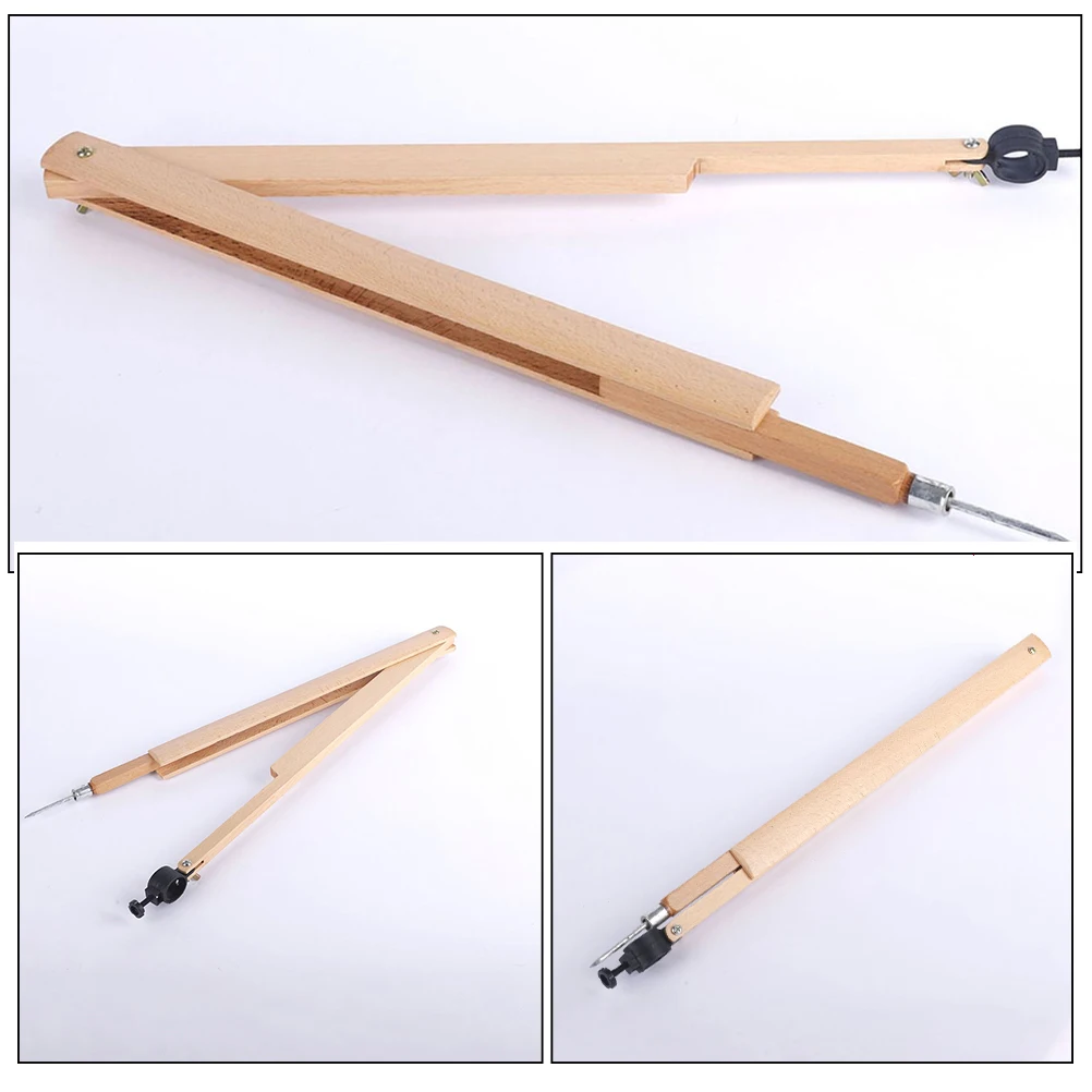 Bussola a fascio di legno per strumento didattico per la matematica scolastica Lavagna Disegno Geometria Apprendimento Bussola a fascio pratico Uso dell'insegnante