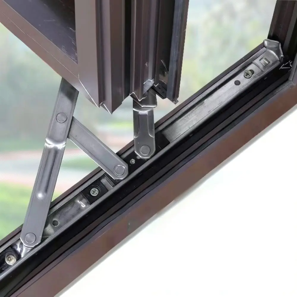 Windproof Casement Window Hinge Stainless Steel Positioning Stay Limiter Heavy Duty Security Hardware For Home