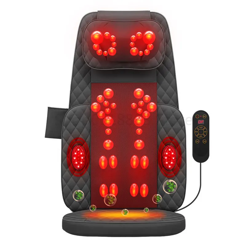 Multifunctional Electric Massager Cushion Infrared Lamp Hot Compress Whole Body Massage Mats APP Control Cervical  Massager