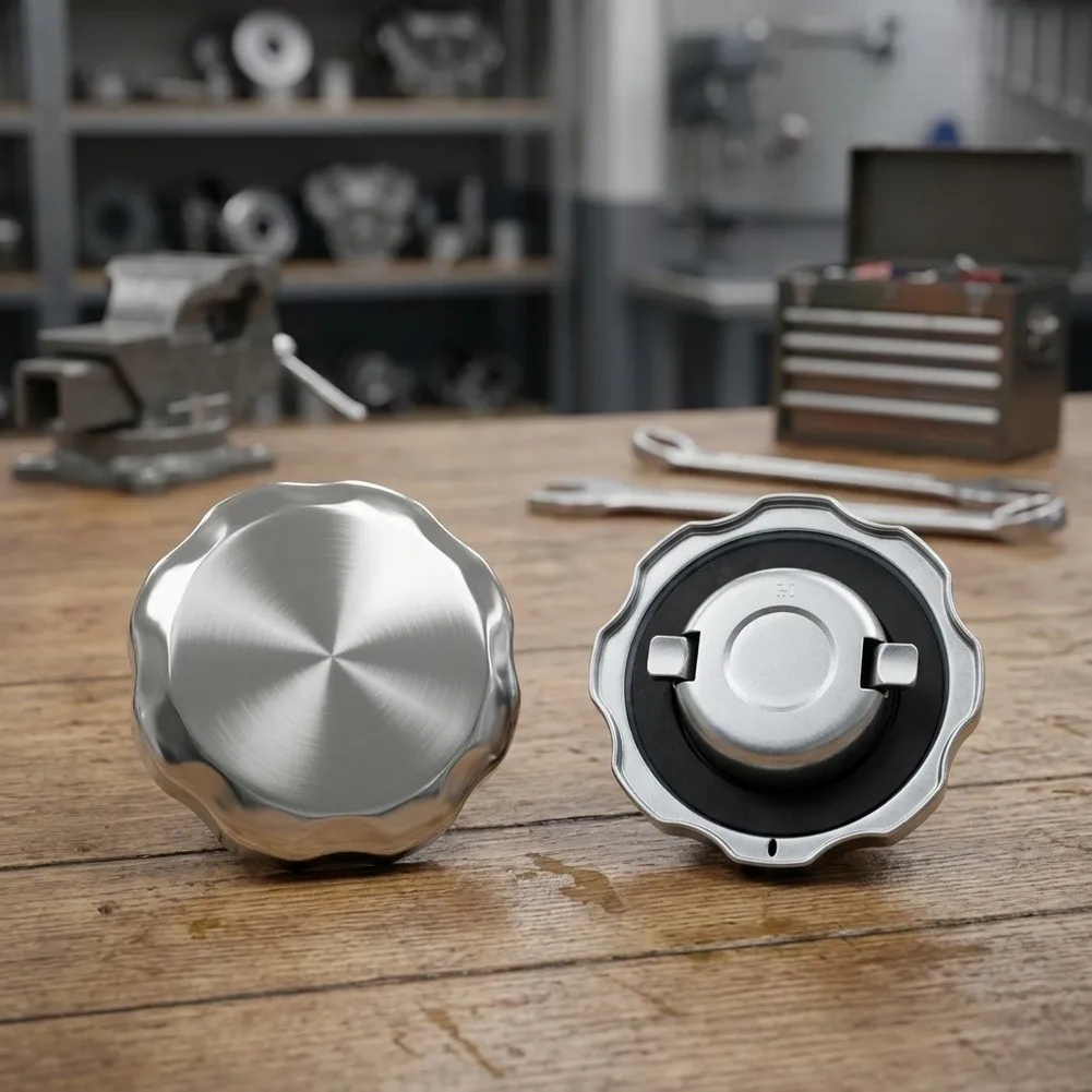 2pcs Fuel Cap for Honda For GX120 For CT200u For BT200x Bikes Go Karts Small Engine Replacement 72mm Metal Silver