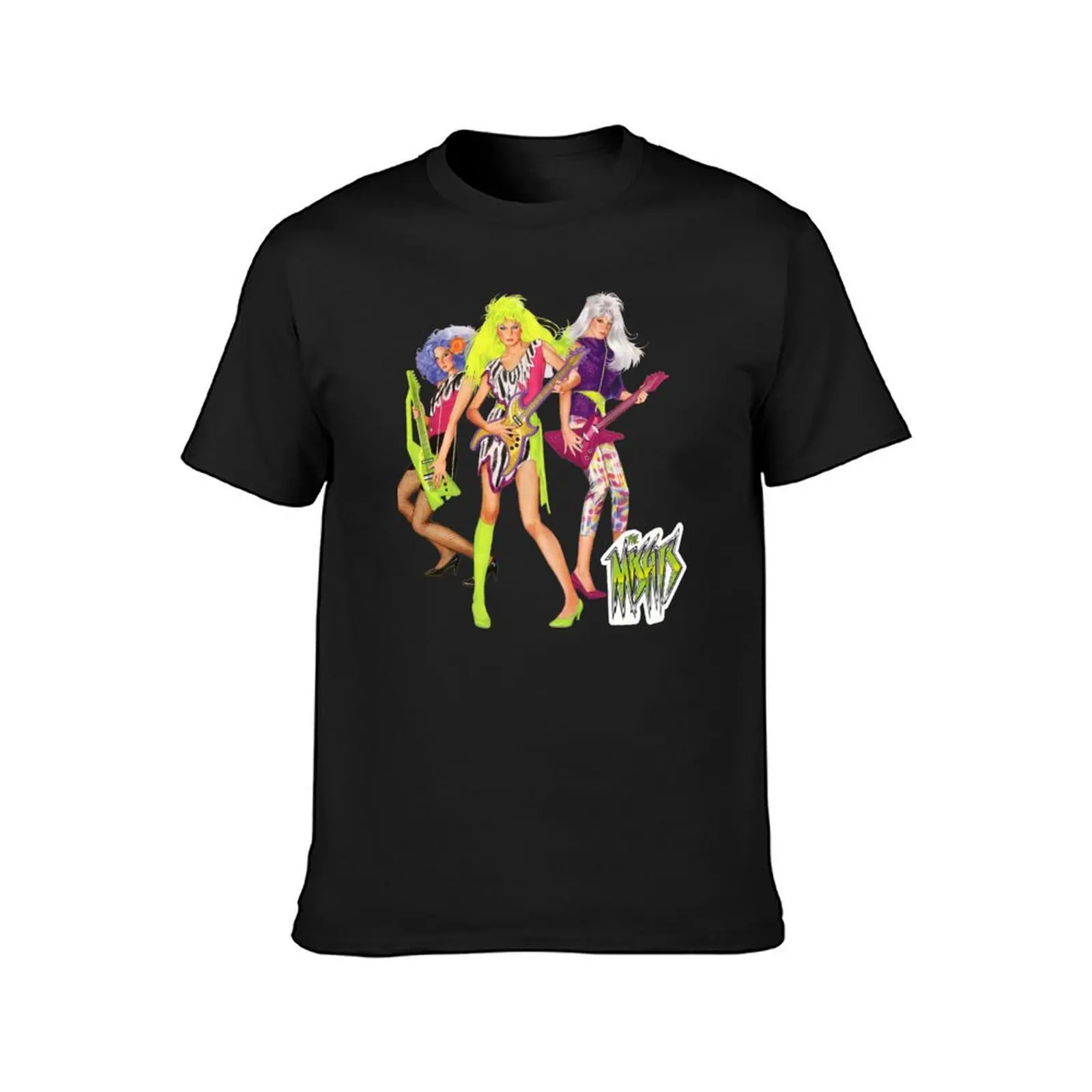 The Misfits - Jem & The Holograms - vintage 80s cartoon show T-Shirt graphics oversizeds plain Men's t-shirt