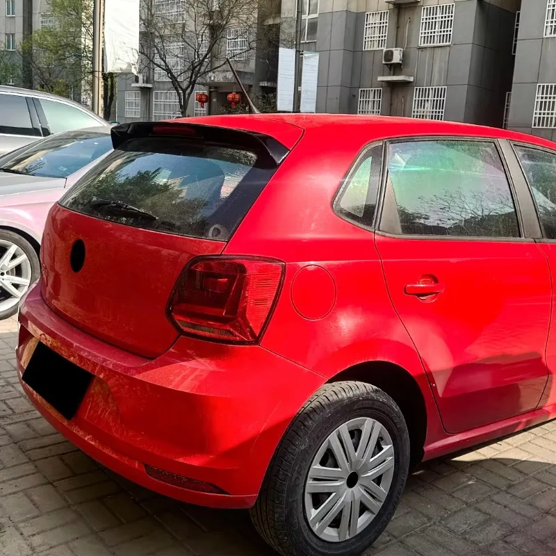 For Volkswagen Polo 5 MK5 6R 6C 2009-2017 GTI Style Rear Roof Window Trunk Tail Wing Lip Splitter Spoiler Boot Cap Bodykits