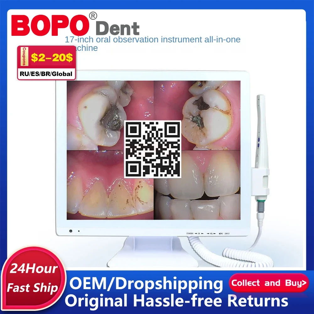 Dental High Quality Touch Screen Pixels 17inch Intraoral Camera Monitor Dental Intraoral Camera With Computer Screen