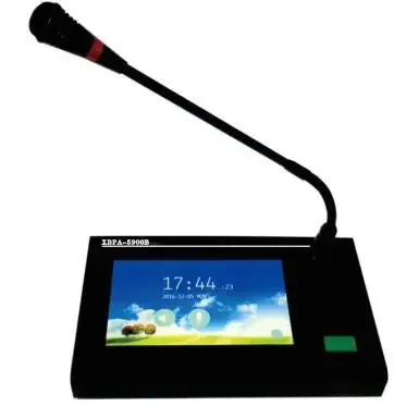 New IP Network Public Address Intercom System Microphone With 7-inch Touch Screen, Support For SIP Protocol And Equipments