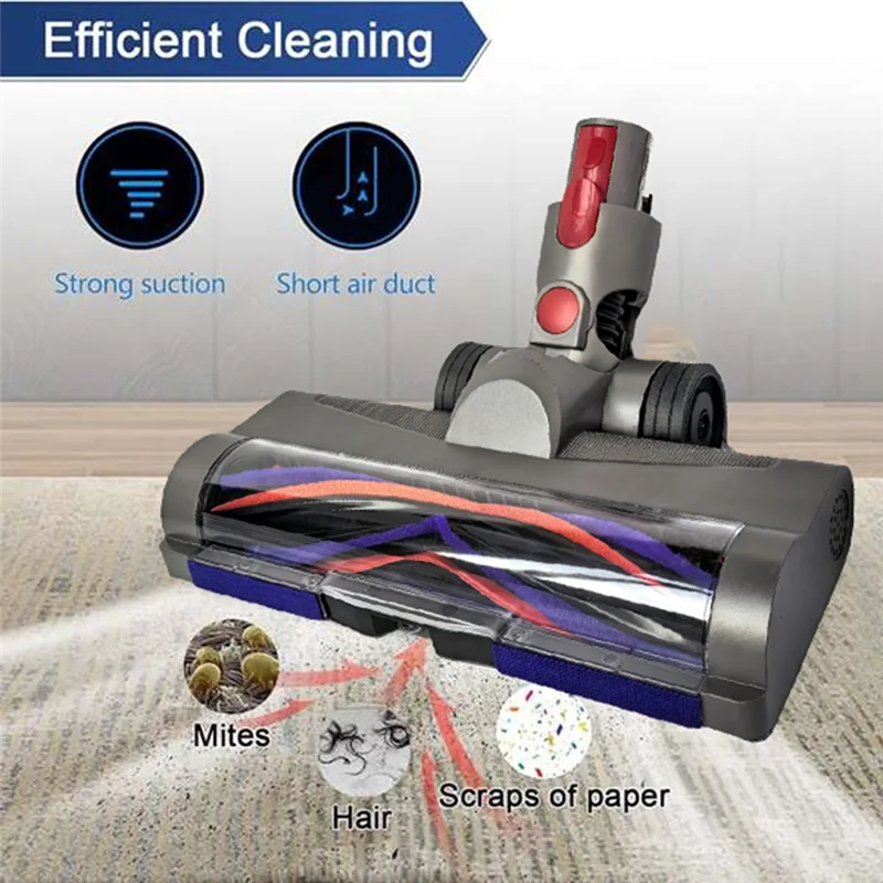 Cabezal de accionamiento directo A83G para accesorios de vacío Dyson V7 V8 V10 V11 V15 para accesorios de alfombras de suelo de madera dura