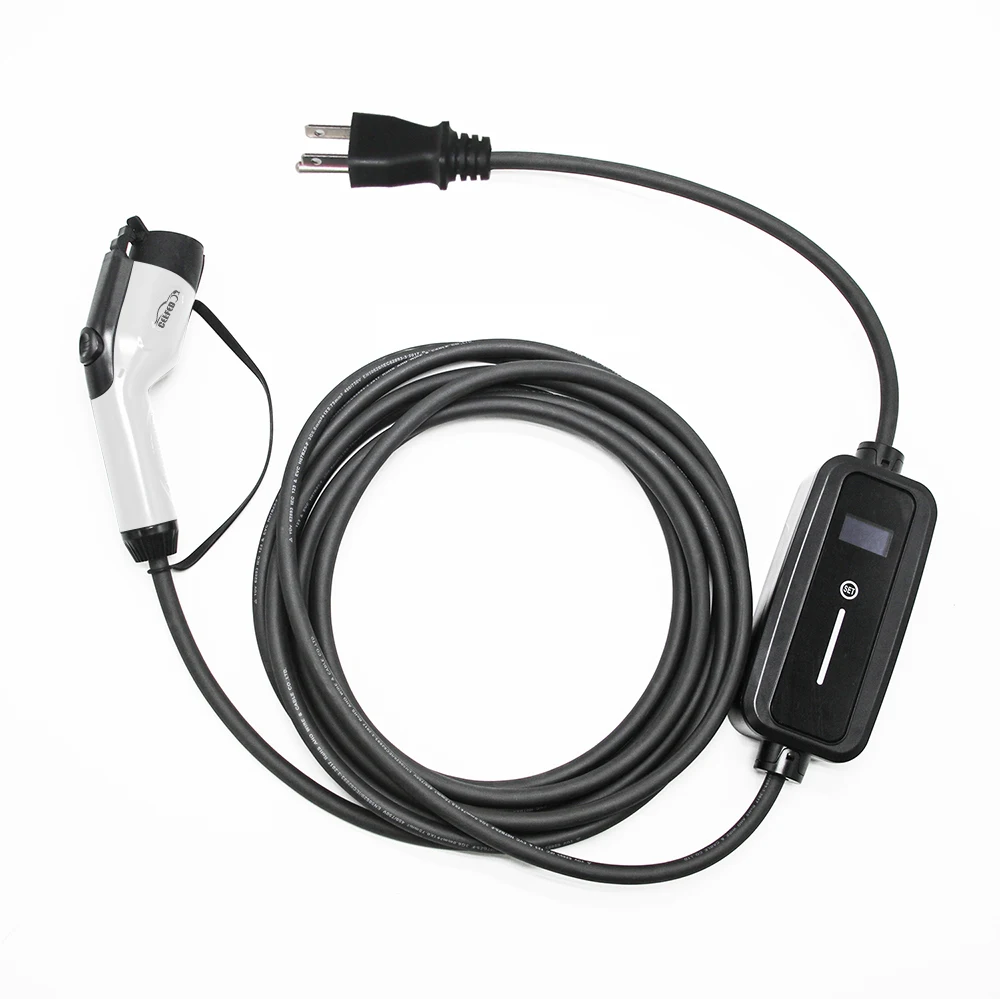 8 Meters TPU Cable EV Charger J1772 Type 1 110-250V 10/13/16A Level 2 EVSE Electric Car Charger