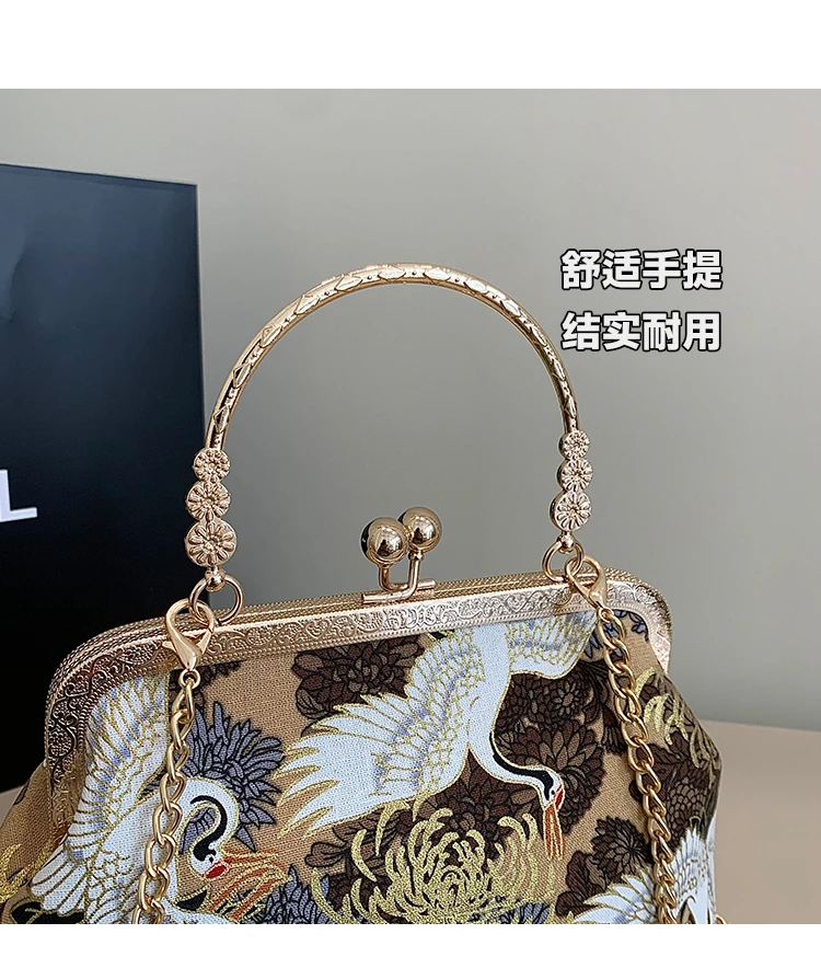 Silk Embroidery Crossbody Bag Patchwork National Style 2025 Hot Sale Bags for Women Hasp Simple Fashion Women's Handbags