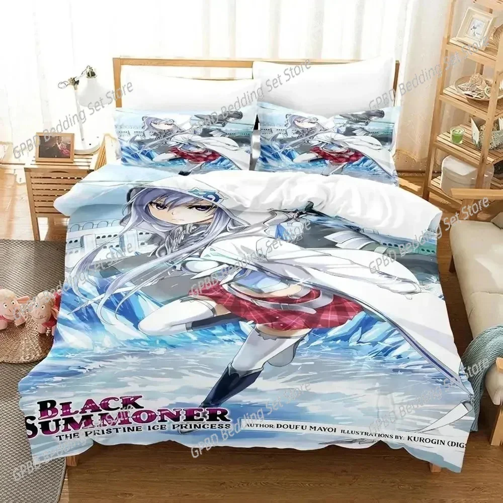 

3D Print Anime Black Summoner Bedding Set Single Twin Double Queen King Cal King Size Bed Linen Set
