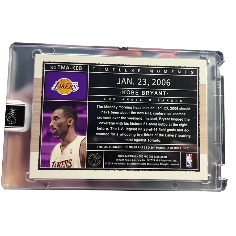 PANINI DIY momento de baloncesto casero firmado tarjeta coleccionable ladrillo Carter Laven Kobe O'Neal Jordan Curry Leonard regalo de cumpleaños