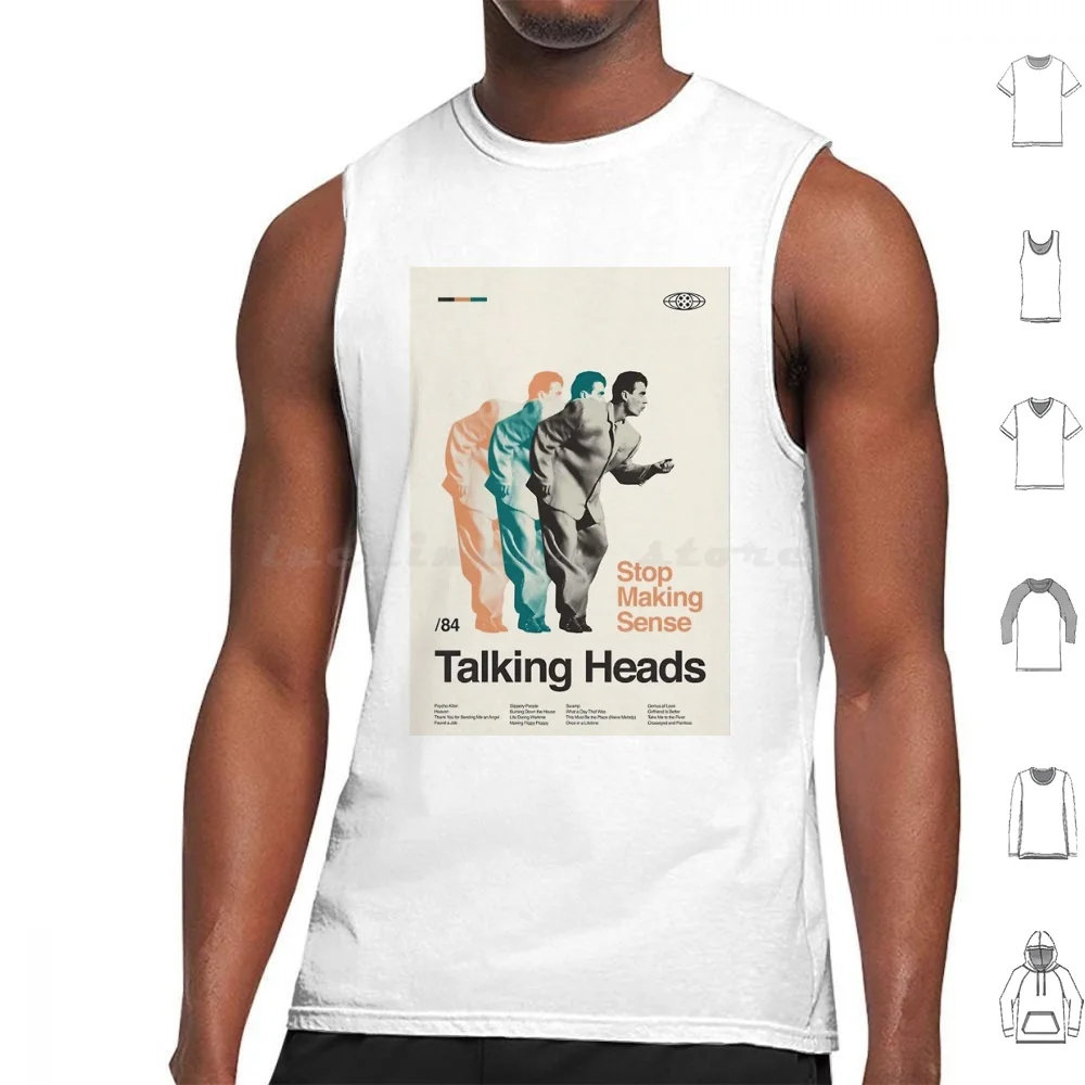 Vintage Stop Making Sense , Talking Heads Tank Tops Vest Sleeveless Talking Heads Stop Making Sense David Byrne Music New Wave