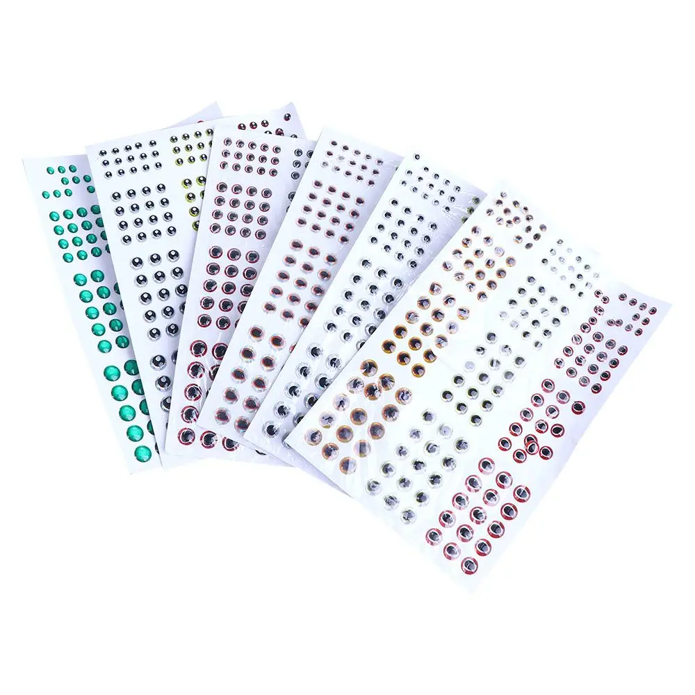 Sticker Fly Fishing DIY Eye Fishing Eyes Sticker Simulation 3D Fish Eyes Fishing Lure Eyes Lure Fish Eyes Artificial Fish Eyes