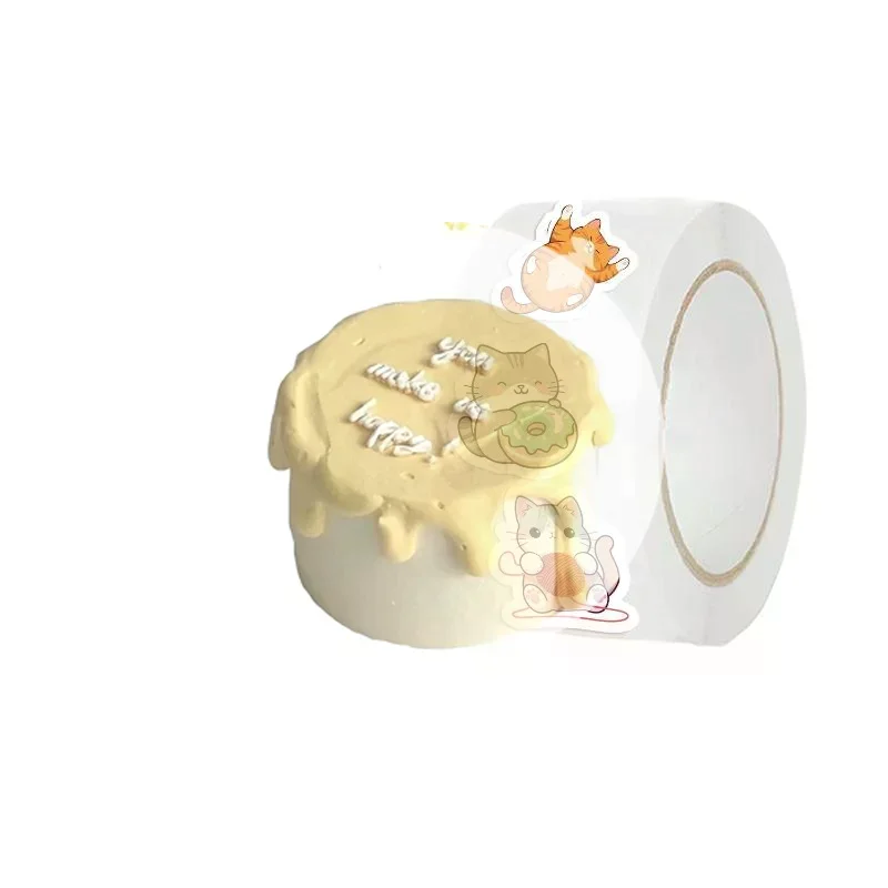 [JT]500pcs/set Cartoon Cat Small Pattern Graffiti Decoration Roll Stickers Laptop Envelope Sealing Stickers