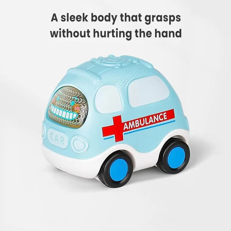 Mini véhicule d'ingénierie de lutte contre l'incendie pour enfants, voiture jouet à inertie, ensemble de traction Anti-collision pour garçons Montessori, cadeau pour enfants