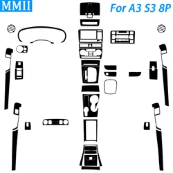 Voor Audi A3 S3 8P 2006 2007 Piano Zwart Versnellingspook Luchtuitlaat Raam Lift Radio Leeslampje Pak Auto Interieur Sticker