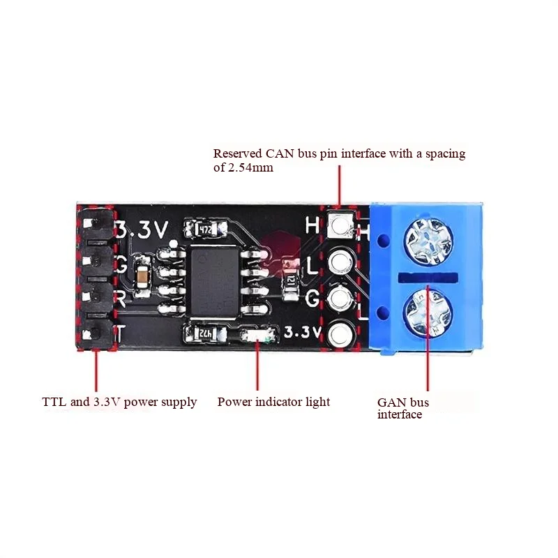 CAN-Bus-Modul SN65HVD230DR VP230 CAN-Bus-Transceiver-Kommunikationsmodul Entwicklungsboard – Detail 2