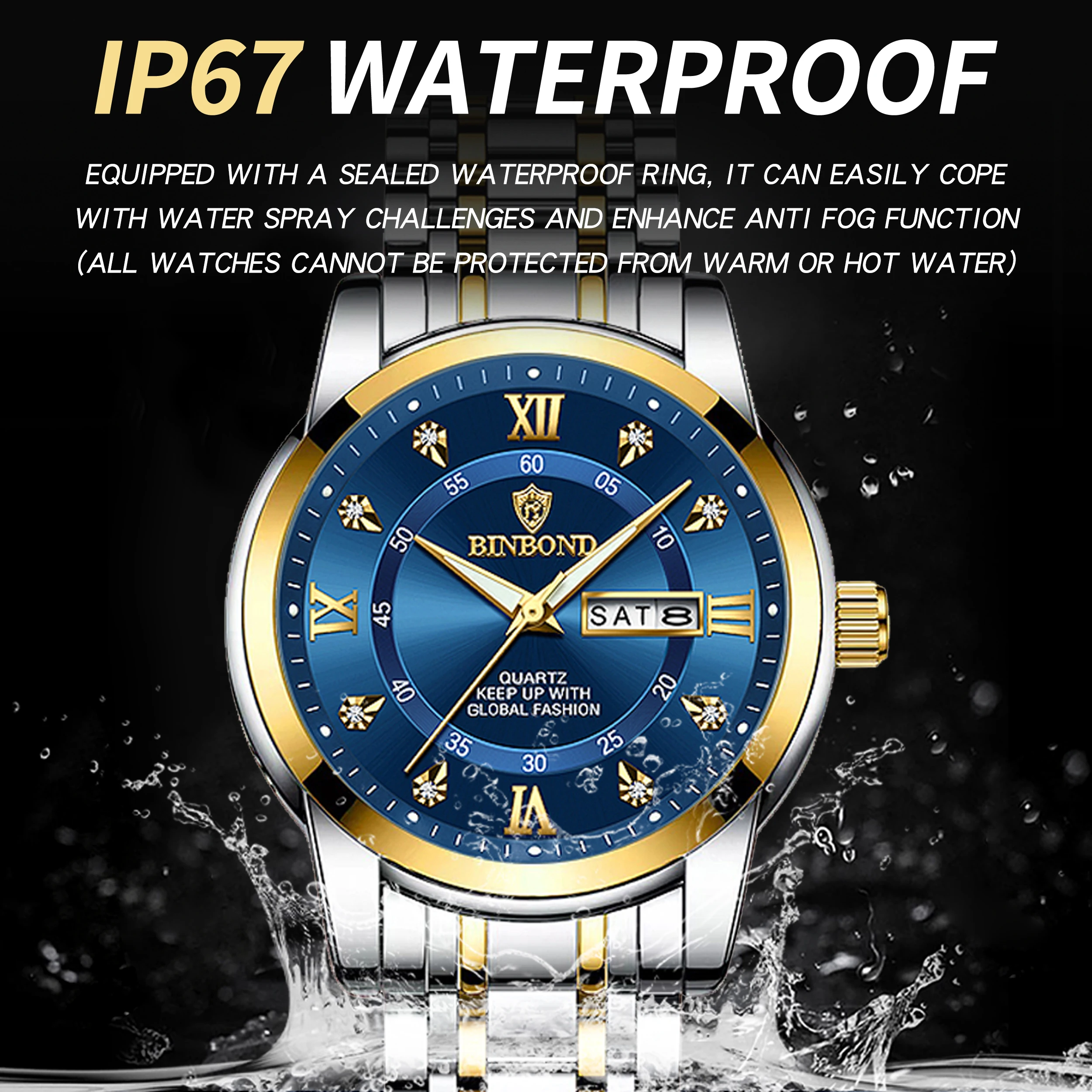 Men's Original Quartz Watch, Waterproof Luminous Design
