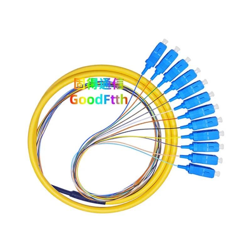 Fiber Pigtail SC/UPC SM 12C Distribution Cable 1-100m 12 Core GoodFtth