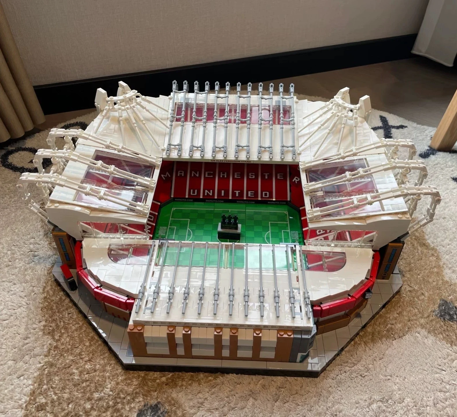 

Compatible 10202 3898 PCS Manchester United Stadium Building Blocks Bricks Football Stadium Assembling Christmas Toys Gifts