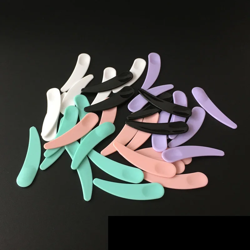 미니 화장품 뒤집개 일회용 곡선 스쿠프 페이셜 마스크 아이 크림 메이크업 스틱, 메이크업 뷰티 도구 액세서리, 10 개