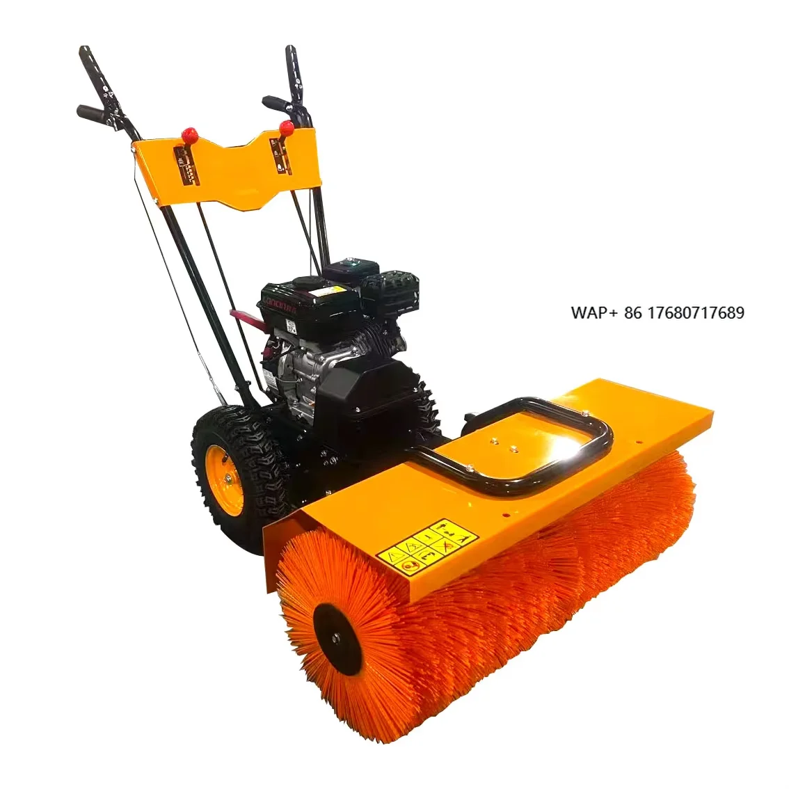 CleanHorse N800  Petrol Powered 800mm Cleaning Width Mini Snow Sweeper Machine