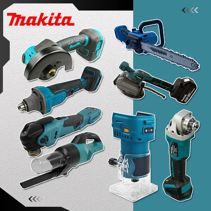 

Многофункциональные электроинструменты Makita: Бесщеточная цифровая угловая шлифовальная машина, Электрическая прямая шлифовальная машина, Бесщеточный пылесос