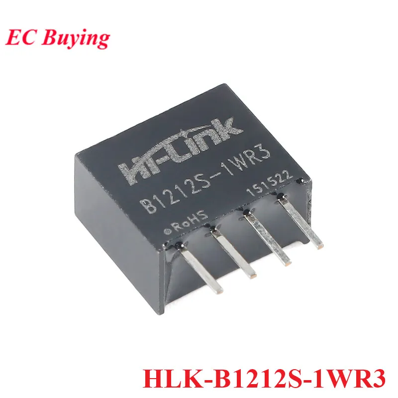 1-10Pcs Hi-Link 1W 2W 3W B0505S-1WR3 2WR B1212S B1205S B0524S 5V 12V 24V to 3.3V 5V 9V 12V 15V 24V DC-DC Converter Power Module