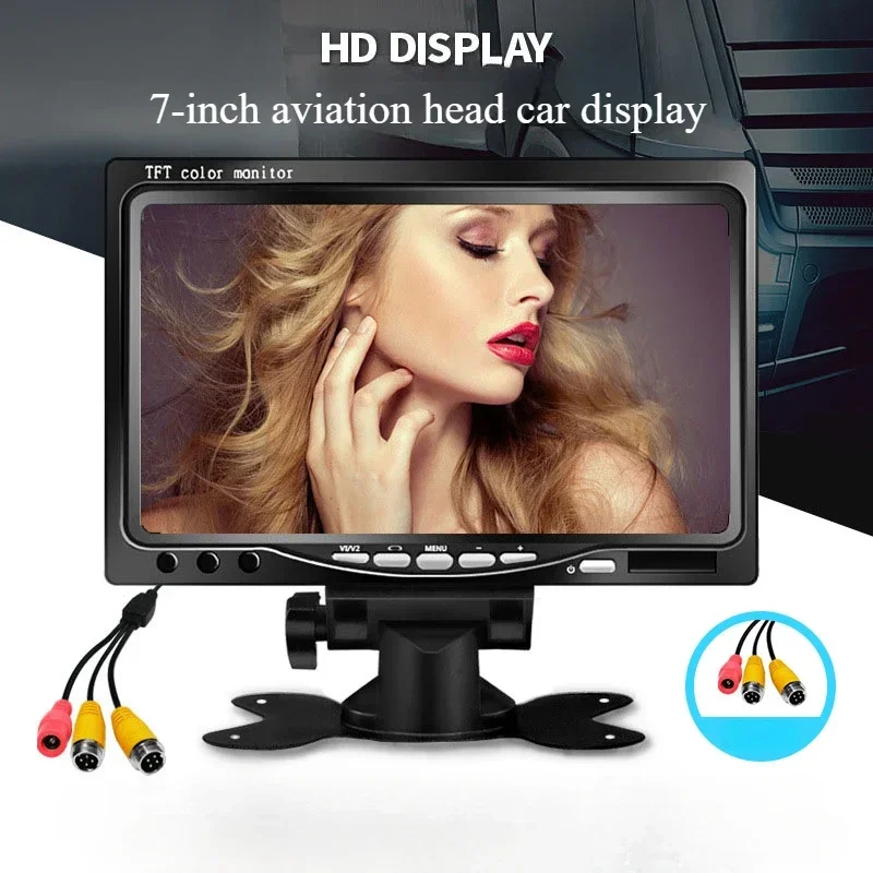 C7000AA kendaraan 7-inch 1024*600 Antarmuka penerbangan layar tampilan kendaraan LCDdisplay HD penerbangan umum Monitor membalikkan gambar