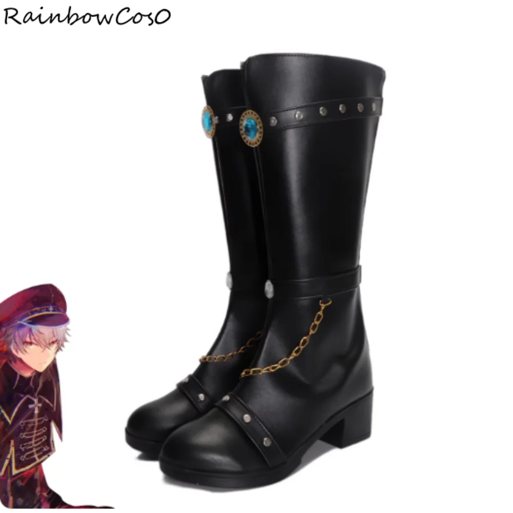 

Sakuma Rei Ogami Koga Ensemble Stars Обувь для косплея Сапоги Игра Аниме Вечеринка Хэллоуин RainbowCos0 W5295