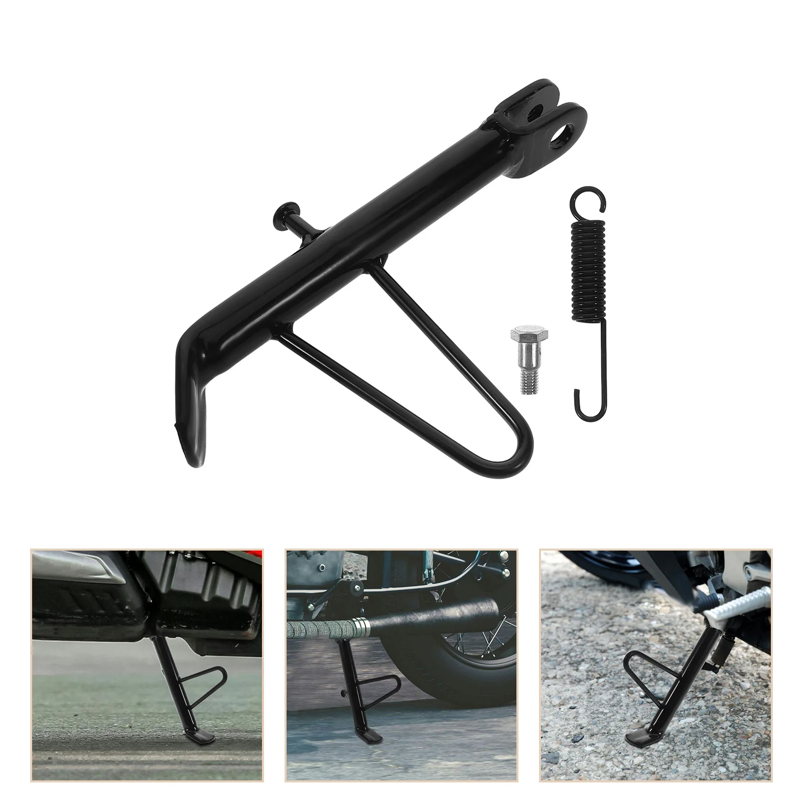 

Universal Motorcycle Kickstand Durable Adjustable Side Stand Support for Electric Motorbike Scooter Mini Bike Parking