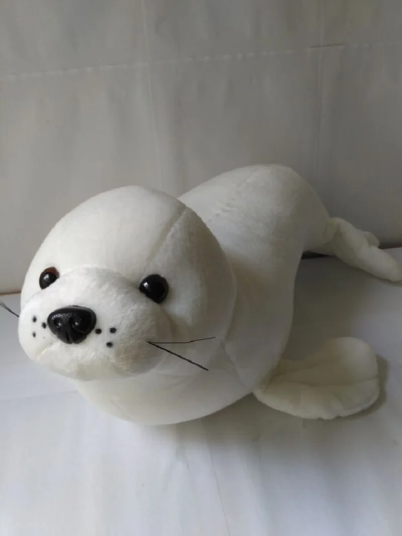 

middle Plush sea lion toy cute white high quality sea lion doll birthday gift about 50cm