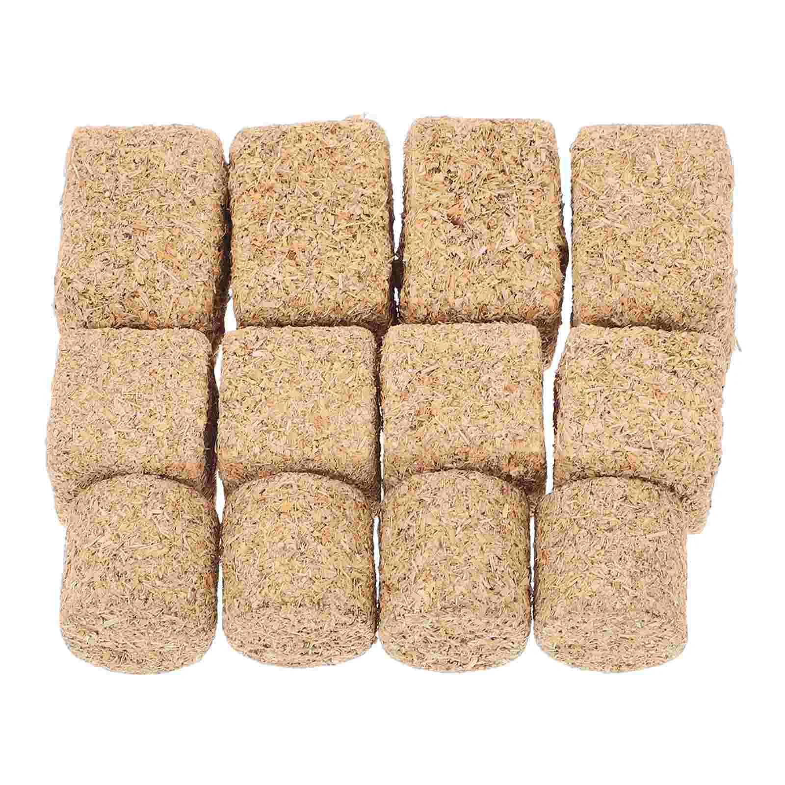 12 Pcs Haystack Model Home Decor Garden Ornament Bales Simulated Scene Adornment Decorations Child