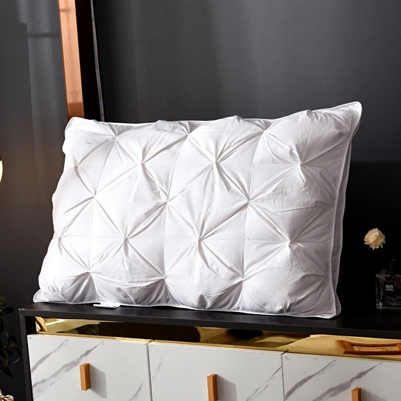 2025 Luxury 3D Bread White Pillow Orthopedic Sleep Protect Neck High Elastic Soft Rectangle Pillows Bedding for Hotel Home