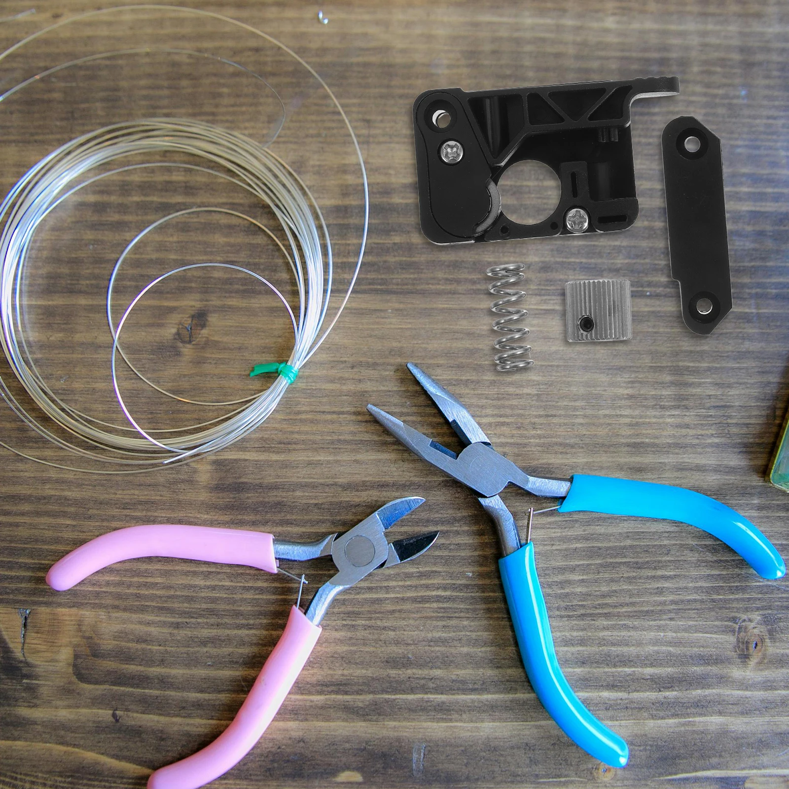 

1.75Mm Printer Extruder Kit Upgraded Metal Replacement Parts For Series Adjustable Pressure Aluminum Alloy