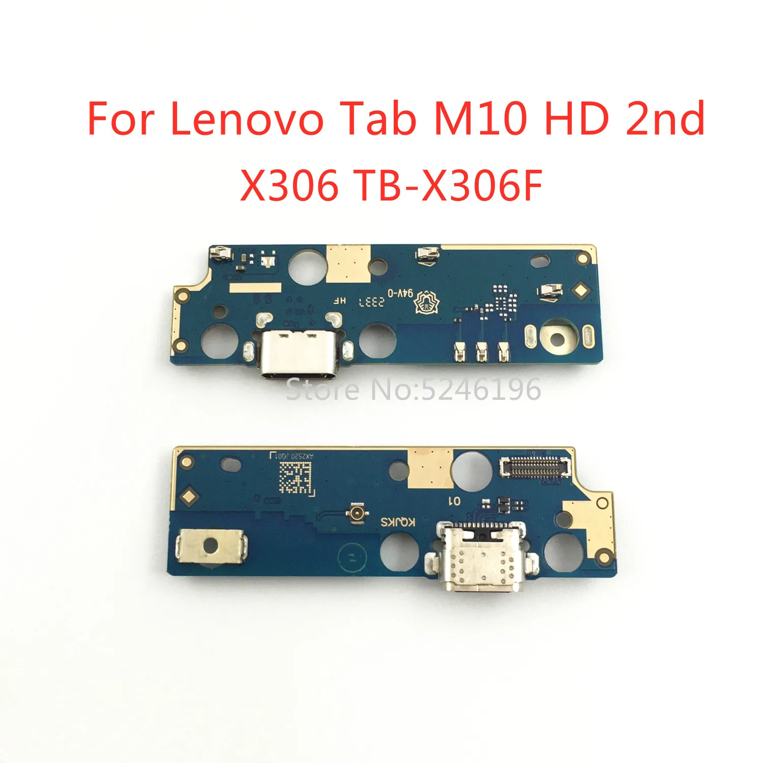 1pcs USB Charging Port Connector Flex Cable For Lenovo Tab M10 HD 2nd X306F TB-X306F X306 TB-X306X TB-X306V Replace Part