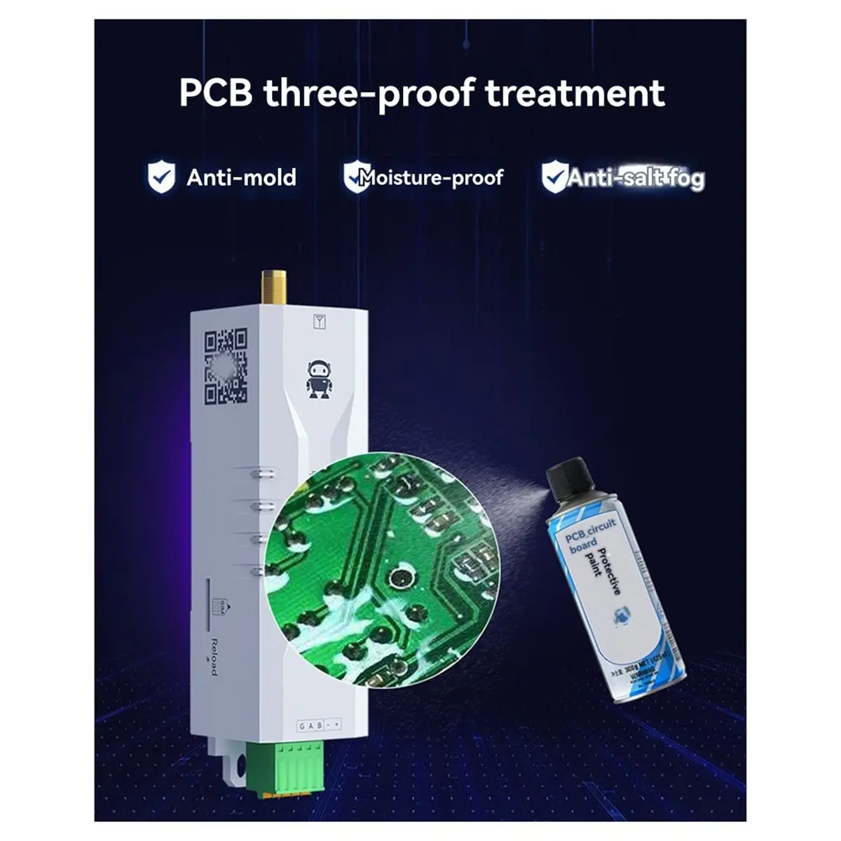 [VALUE PACK]TCEC05-485 RS485 to Ethernet Serial Server DC8-28V RS485 UDP MQTT Small Size Modbus Industrial Grade AT Support