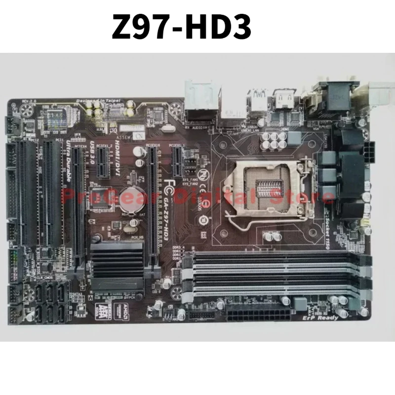

Used for GIGABYTE Z97-HD3 LGA 1150 DDR3 ATX Motherboard for Intel 4th/5th Gen Core i7/i5/i3/Pentium/Celeron Processors