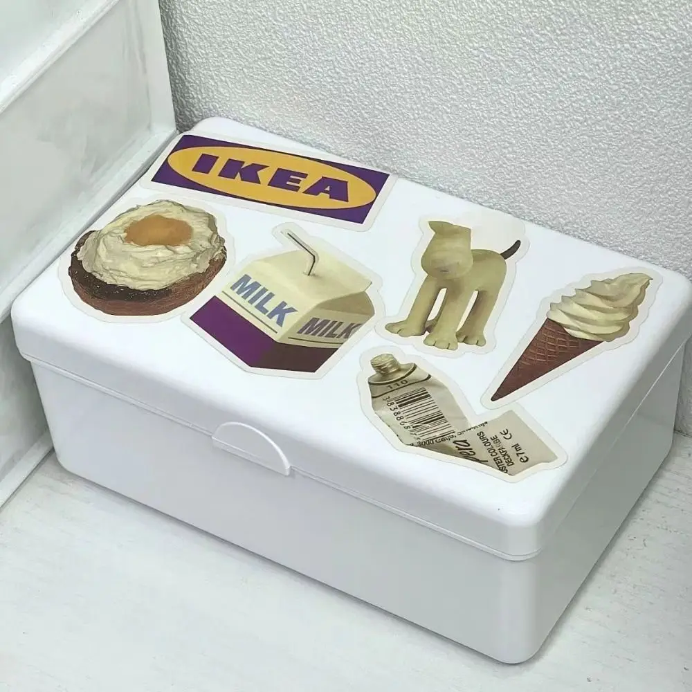 Ins White Storage Box Plastics Dustproof Photo Collect Box Flip Cover Organizer Box Jewelry Lipstick