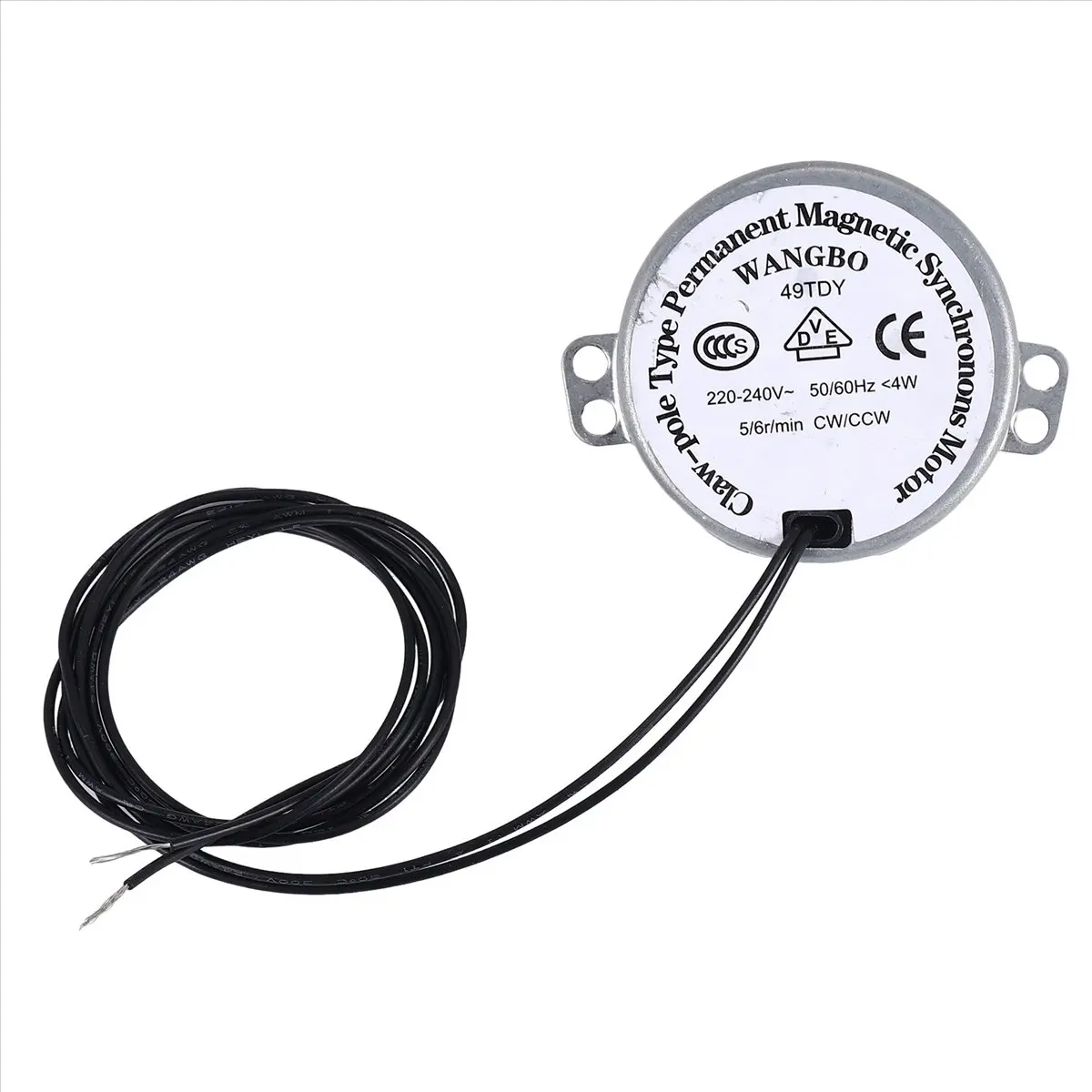 AT42  AC 220V-240V 5/6RPM 4W 50/CCW 7mm Shaft Dia Fan Synchronous Motor