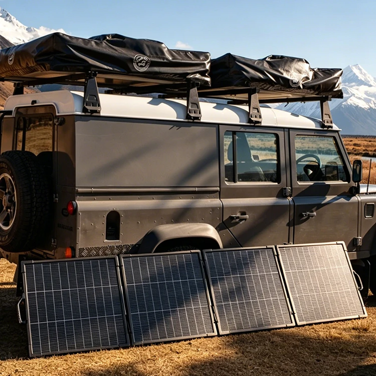 Panel 2 Fold IP65 Waterproof for Power Station Portable Folding 220w Foldable Bifacial Solar