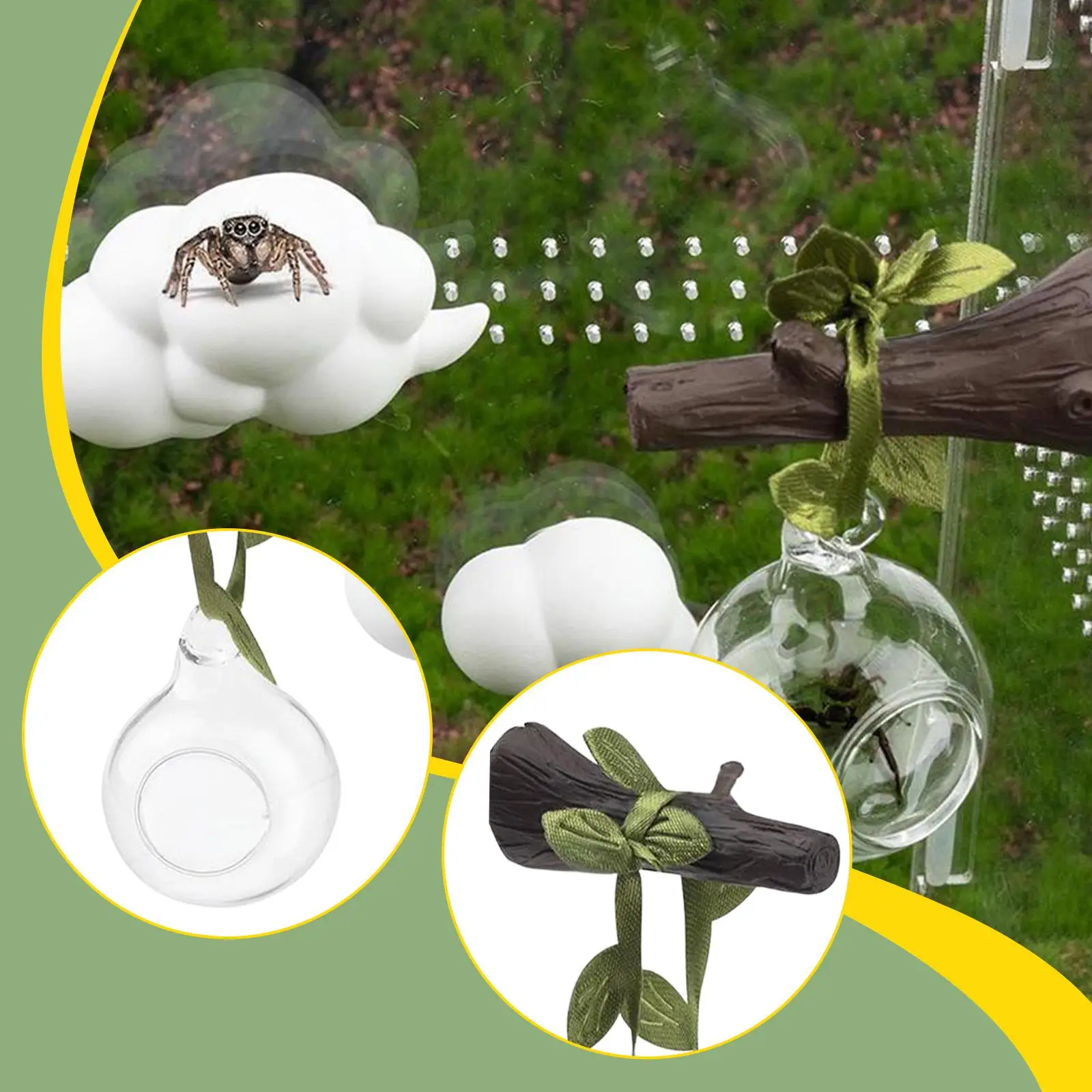 Escondite decorativo de plástico para arañas saltadoras - imagen 5
