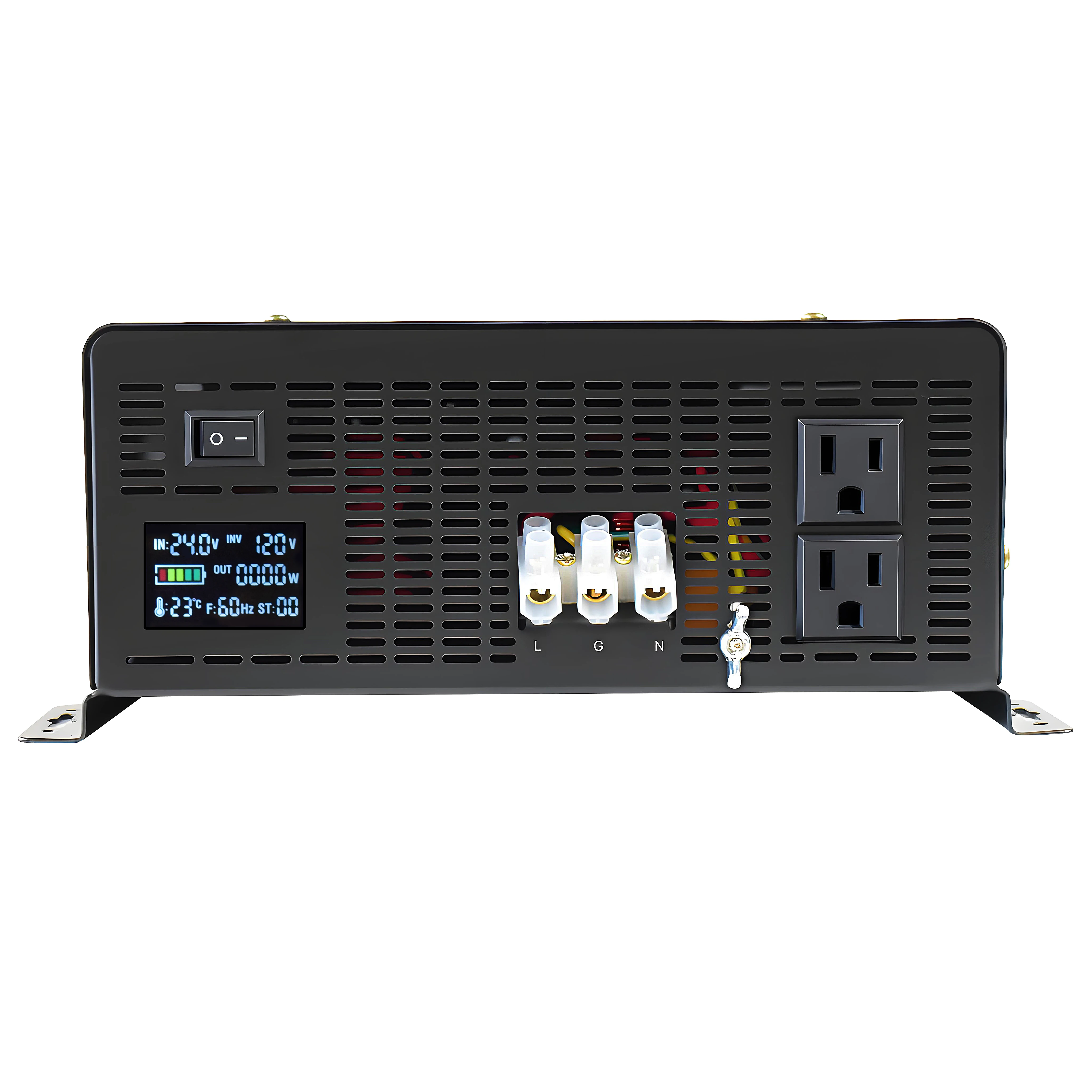 8000W Welding Pump Motor Inverter Battery Pure Sine Wave Wind Solar Power Converter 12V/24V/36V/48V DC to 120V/220V/230V/240V AC