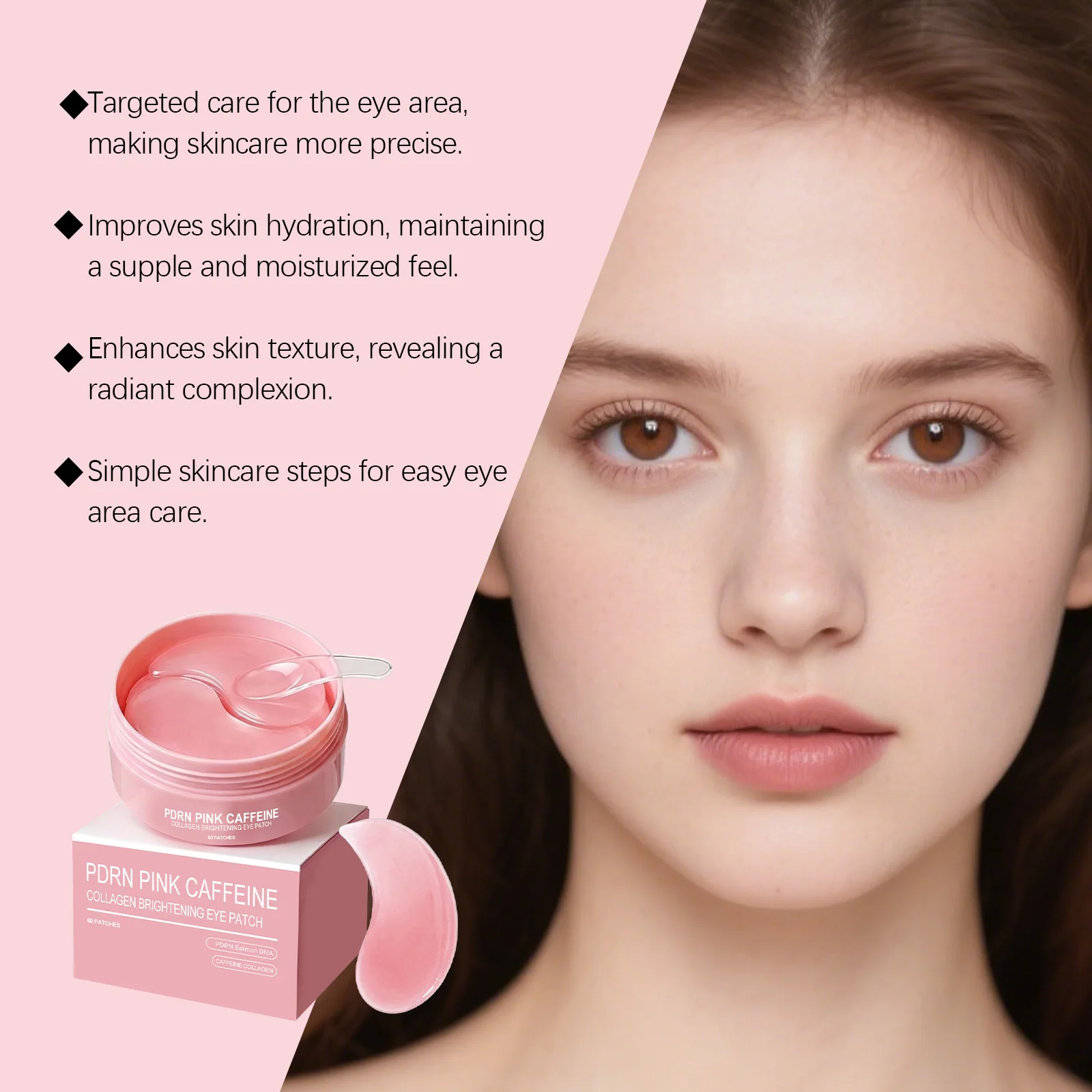 PDRN Collagen Under Eye Patche Niacinamide Peptides Anti Puffy Eyes Dark Circles Cooling Brightening Youth Eye Skin Care Patches