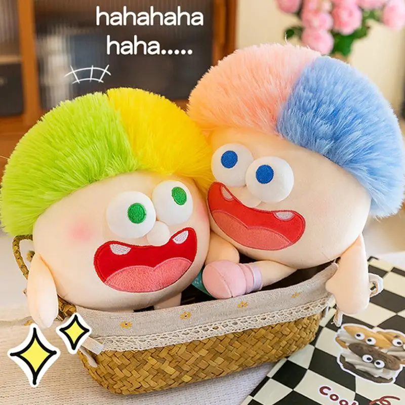 Eye-Popping Ugly Plush Toys Big Eyes Plushie Stuffed Doll Soft Stuffed Animal Toy with Cheerful Expressions Kids Birthday Gifts