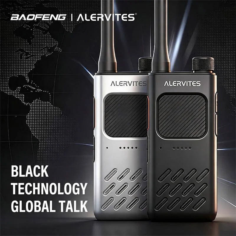 BAOFENG AT2 Walkie Talkie, One-Key Frequency Sync, Slim & Light, Bluetooth Programming for Commercial, Outdoor, Hotel & Road Tri