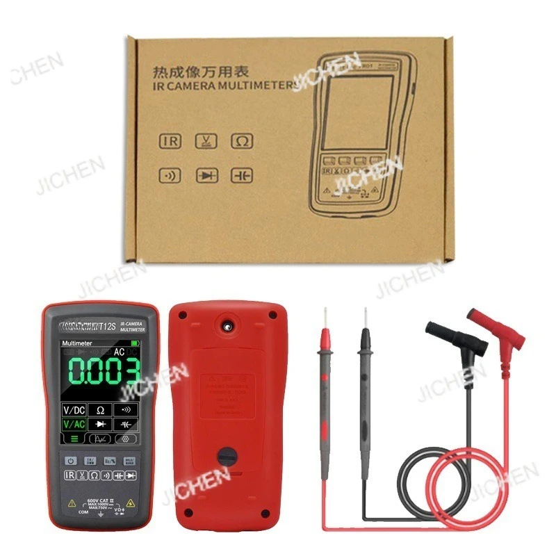 2 In 1 Thermal Imaging Multimeter ET11S/ET12S 90*32 Digital Touch Screen Multifunction Voltmeter, Professional Multimeter Tool
