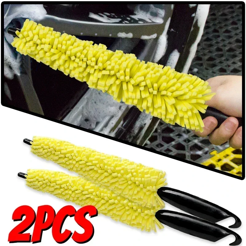 

1/2 шт. 29 см губчатая щетка для мотоциклетных колес, шайба, автомобильные колпаки, инструмент для автоматической чистки с ручкой, инструмент для грязи велосипеда