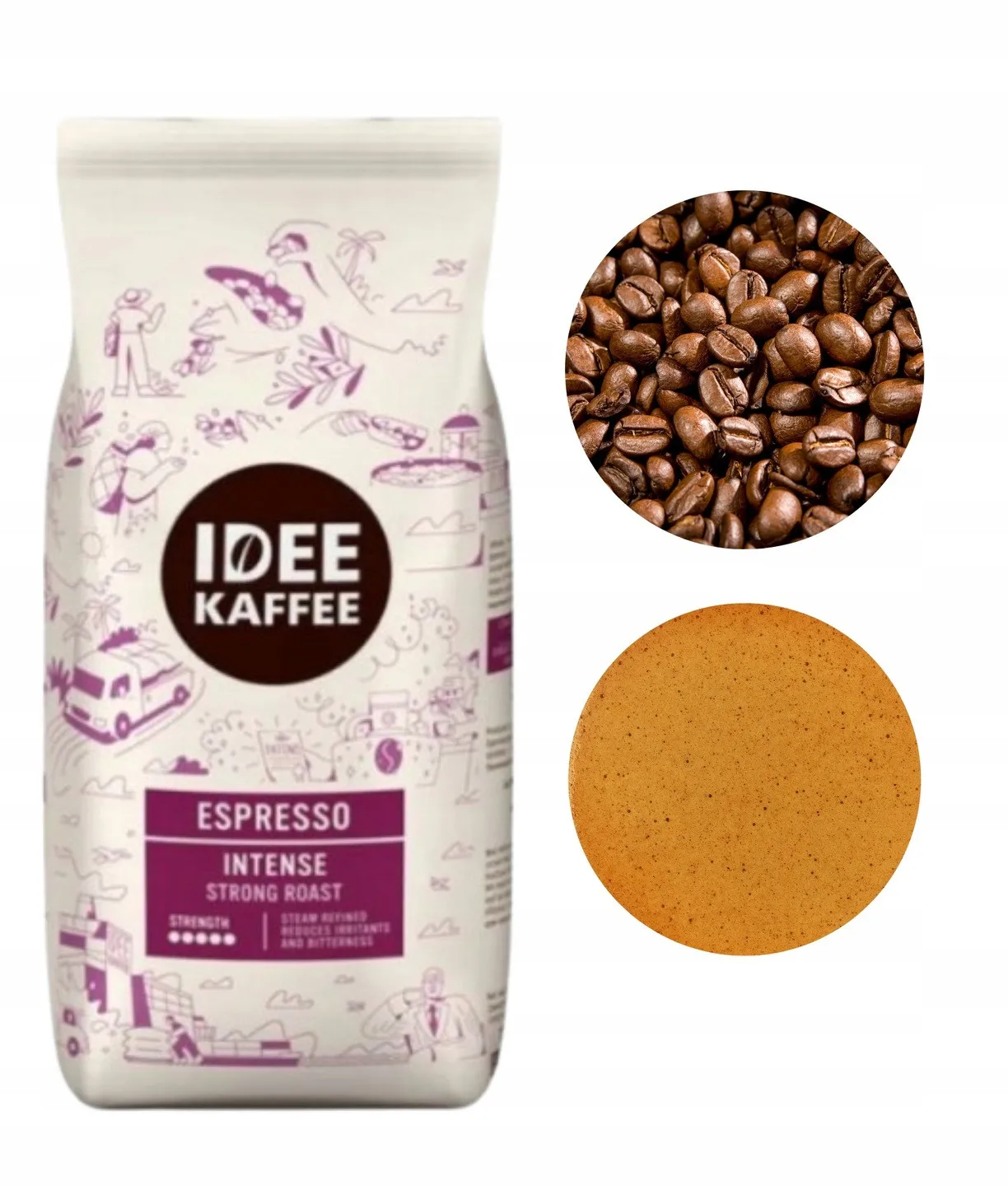 Idee Kaffee Espresso kawa ziarnista mocno palona 1kg