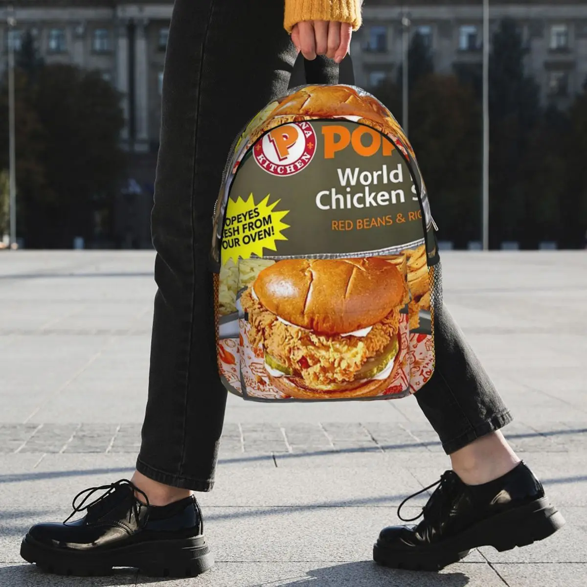حقيبة ظهر كلاسيكية للعشاء من Popeyes للطلاب والأولاد والبنات حقيبة كتب للأطفال حقيبة مدرسية للكمبيوتر المحمول للرجال والنساء