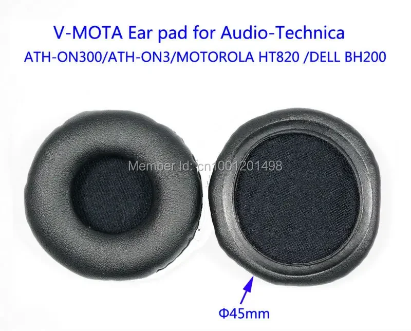 Replacement Ear pads Compatible With Audio-Technica ATH-ON300/ATH-ON3/MOTOROLA  HT820 /DELL BH200  Ear pads Soft Comfortable